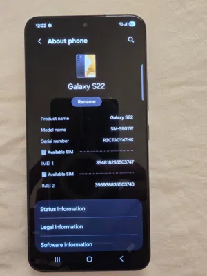 s22 5G مع كامل اغراضه  بحالة ممتازة
