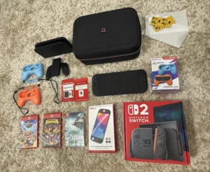 Nintendo Switch 2 طقم كامل جاهز مع ألعاب وإكسسوارات وضمان ضروري تقرأ الوصف