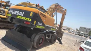 Wheel excavator hyundai 210 manual
