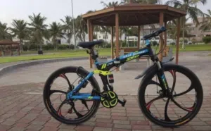 سيكل شبه جديد ماركة ممتازة skid fusion