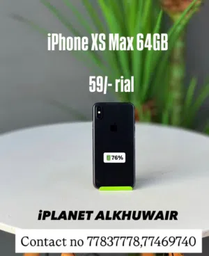iPhone XS Max 64 GB Fine working and smooth performance phone