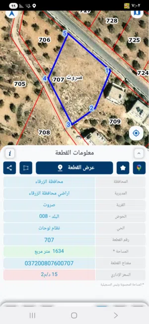 Residential Land for Sale in Zarqa Sarout