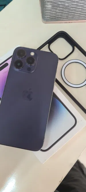 ايفون 14برو ماكس الجهاز نضيف مغير شاشه اوليد GX وبطاريه