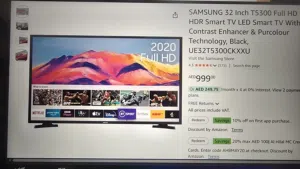 سامسونغ 32 إنش Smart TV – جديد غير مستعمل بالكرتونة