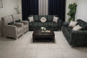 طقم كنب وكورنر بأفضل انواع الاسفنج والقماش و بأفضل الأسعار بالمملكه وشامل التوصيل والتركيب