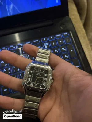 ساعتين معدن بالكامل جودة عاليه وحده ستايل cartier وحده ستايل casio شبه جديد