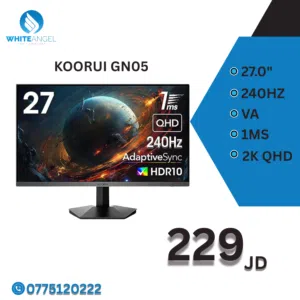 شاشة KOORUI GN05  27 بوصة – 240Hz – 1ms – 2K QHD بسعر مميز