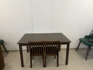 Pottery Barn kids dinner table with 2 chairs