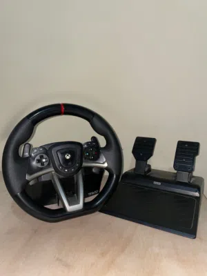 Gaming steering wheel compatible with All kinds of Xbox laptop and pc excpet Playstation.