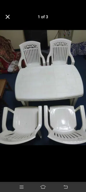 plastic chair and table for sale good use