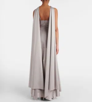 [SELL] Solace London Grey Satin Maxi Dress – Worn Once – UAE