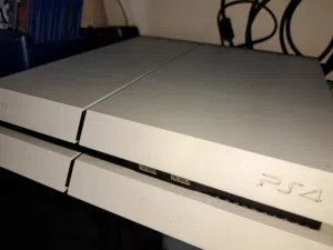 white PlayStation 4