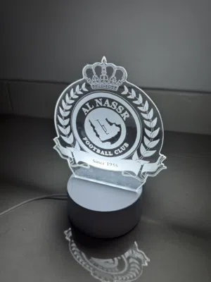 اضاءة شعار نادي النصر