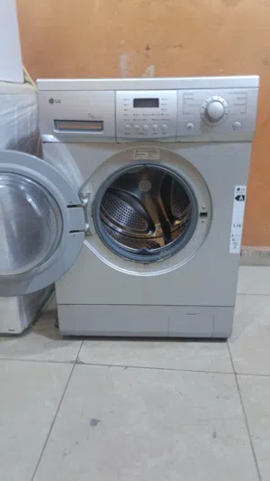غساله مستعملة بحاله جديده للبيع 7kg (LG) السعر 80