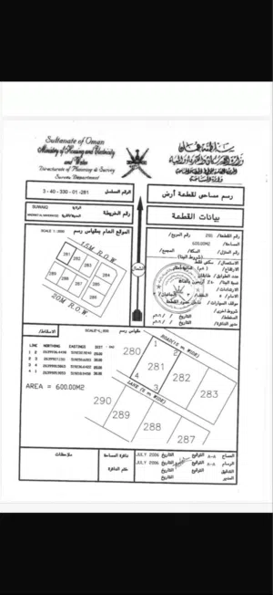 ارض سكنية السويق النهضة الثانية