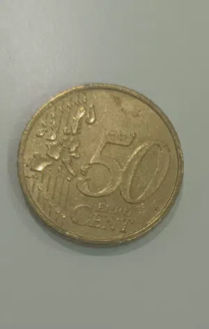 عملة 50 سنتا المانيا 2002 من الذهب نودري