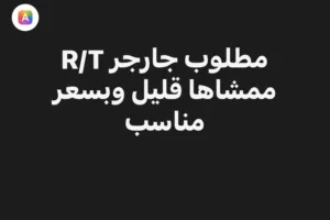 مطلوب جارجر ارتي