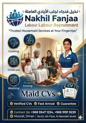 ONLY 02 YEARS CONTRACT HOUSEMAIDS INDIAN, SRI LANKAN, PHILIPPINES