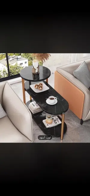 طقم طاولات ديكور فاخرة (عدد 2)