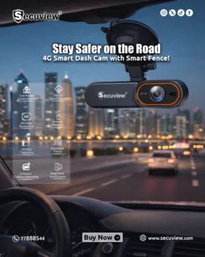 Secuview 4G Smart Dash Cam – MOI Approved, 1080p Full HD with Smart Fence & Multi-User Sharing.