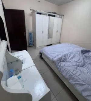 A room inside a fully furnished apartment