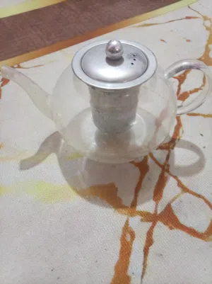 قوري شاي زجاجي جديد