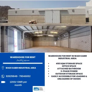 Warehouse for Rent in Wadi Kabir Industrial Area