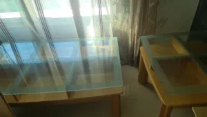 For TV and books; 1 big table + 2 small table
