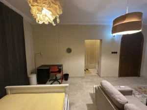 Luxury studio room with attached bathroom