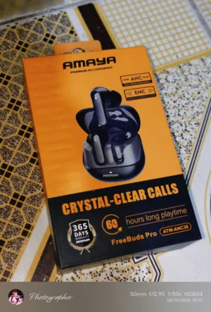سماعة من شركة Amaya  ATW-ANC38 وحده من افضل السماعات الي تعيشك تجربة العزل القوي والاداء المثالي