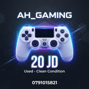 يد بلايستيشن 4 (PS4) أصلية لون أبيض للبيع
