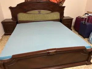 King Size Bed with Hard Mattress – Good Condition – OMR 75