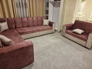 كورنر 9 مقاعد خشب سويد 2.5سم مكفول