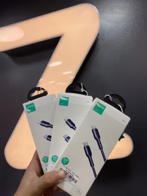 وصلة  joyroom  A26 tape-c to laghtning  مكفول سنه