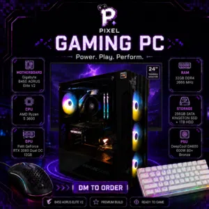 Gaming PC - كومبيوتر قوي للقيمنق  والمونتاج + ماوس + كيبورد + شاشة