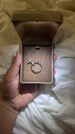 عقد الماس اصلي 100%