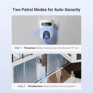 كاميرا EZVIZ H9c Outdoor Dual Lens بدقة (5MP + 5MP) EZVIZ H9c Dual-Lens Wi-Fi Smart Protection Camer