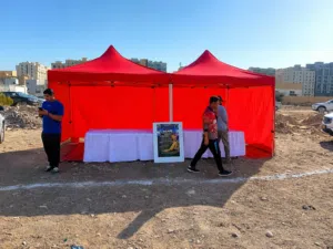 استأجر خيمة قابلة للطي rent foldable tent/ gazebo