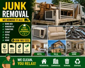 junk removal bunk bed window ac