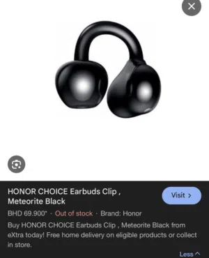honor choice earbuds clip high quality and loud clear sound