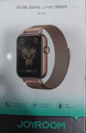 JOYROOM JR-FT5 Fit-Life Series Smart Watch (Answer/Make Call) Black Apple IOS, Android - Gold Rose