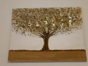 A medium size Golden Tree Artwork