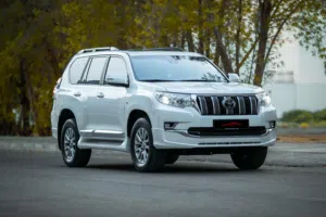Toyota Prado 2021 White Full Option  V6  Agency  Bahrain Spec  BD 16850 negotiable