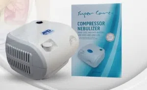 جهاز تبخيرة الطبي  "super care " مع حاضنة  مكفول سنتين  للصغار والكبار يحتوي على جميع اغراضه