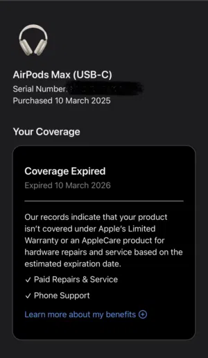 Airpods Max (USB C) (Like new)