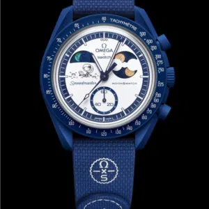 Omega x Swatch MoonSwatch White & Blue Edition  Premium Luxury Design Watch  Limited Stock UAE
