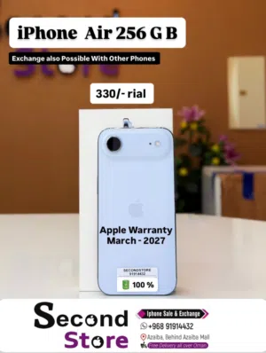 iPhone 17 Air 256 GB Best and good condition device available at affordable rate