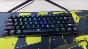 كيبورد ميكانيكال ريد دراقون k630 red switchs نظيف، سبب البيع شراء كيبورد جديد، حجم 60% مع rgb