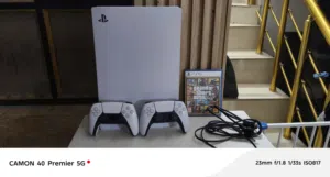 جهاز بلي فايف فات مستعمل نضيف جدا مع يدتين مع قرص كراند و حساب جاهز