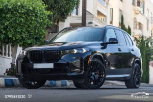 BMW X5 2024  M kit Mild hybrid Black Edition   السيارة كلين تايتل و قطعت مسافة 34,000 مايل فقط